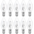 Miniatyrbilde 1 av 5: 10-pakke B15d Halogenpærer, Dimmbare 42w C35 Halogen Lyspærer 42w B15d Øko Halogenpærer B15d Lyspærer Små Bajonett (FMY)