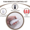 Miniatyrbilde 5 av 5: Universelt fjernkontrollsett for takviftelampe, tidsinnstilling, bryter, justerbar vindhastighet, sender R (FMY) white  black 220V