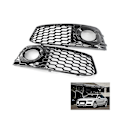 Pikkukuva 4 / 4: Mesh-sumuvalon kehys sumuvalon säleikkö A4 B8 Rs4 2009-2012 kiiltävä musta 8kd807682 8kd807681  (FMY)