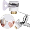 Pikkukuva 3 / 5: Letkun pikaliitin, 3/4\" kierre - Kaksoisurosmetalliliitin - 1/2\" ja 3/4\" naaraspuolinen kierrehana-adapteri (FMY)
