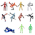 Miniatyrbild 5 av 5: Titan 13 Actionfigur T13 Actionfigur 3D-tryckt Multi-leddad Rörlig Lucky 13 Actionfigur Nova 13 Actionfigur Dummy (FMY) red