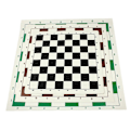 Miniatyrbilde 4 av 5: Sjakkmatte, PU-lær Turnering Rullbar Sjakkbrett (FMY) 43cm Black