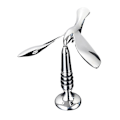 Miniatyrbillede 3 af 5: Manuel Flaskeåbner Øl Flaskeåbner Fugleformet Kop Kompakt Metal Bærbar Flaskeåbner til Bar Restaurant (FMY) Argent 13cmx14cm