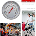 Miniatyrbilde 3 av 4: Grilltermometer i rustfritt stål - 500°C/1000°F Analogt ovnstermometer for pizzaovner, griller og vedfyrt matlaging_DP (FMY)