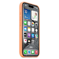 Pikkukuva 3 / 3: Silikoni-puhelimen suojakotelo iPhone 15 Pro:lle, yhteensopiva MagSafen kanssa (FMY) Orange iPhone 15 Pro