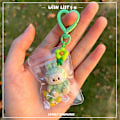 Pikkukuva 5 / 5: Uusi Flocking Mini Labubu Vinyyli Itävä Hieno Avaimenperä Söpö Laukku Matkapuhelin Nukkekoriste Kawaii Lelut Lahja (FMY) h