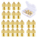 Miniatyrbillede 1 af 5: 22 Stykker Printer Dyser Mk8 Dyser 0,2 mm, 0,3 mm, 0,4 mm, 0,5 mm, 0,6 mm, 0,8 mm, 1,0 mm Til Makerbot Cr-10 3d Printer  (FMY)