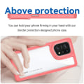 Miniatyrbillede 4 af 5: Tpu + Akryl Hybrid Cover til Oppo Find X5, Uafhængige Knapper Stødsikkert Beskyttende Telefon Cover  (FMY) Red