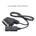 Miniatyrbillede 4 af 5: Scart til HDMI-kompatibel Adapter 1080p60hz/720p60hz HDMI-kompatibel Udgang (FMY)