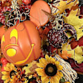 Pikkukuva 5 / 5: Mikki-kurpitsakranssikoriste, syksyn Halloweenin joulukranssi ovi Disney  (FMY)