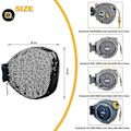 Miniatyrbillede 2 af 5: Slangeopruller Cover til Have Hozelock Slangerulle 2595 0000 Auto Reel, 420d Oxford Klud Materiale - Sort - q36/YY-Good