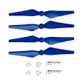 Miniatyrbild 3 av 5: 4st 9450s Propeller För Dji Phantom 4 Pro 4a Advanced Drönare Snabbfäste Blad Cc Cw Propellrar Vinge Med Monteringsbas Reservdelar (FMY) Red