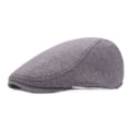 Miniatyrbillede 1 af 5: 1 stk. bomuldshat til mænd og kvinder, blød, afslappet beret, ensfarvet unisex retrohat (FMY) Dark gray one size