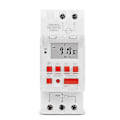 Miniatyrbillede 3 af 5: Tm919b 220v 30a Programmerbar Digital Timer Switch Din Automatisk Timing Controller Til Lys, Ventilatorer (FMY) white