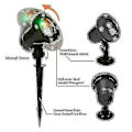 Miniatyrbilde 4 av 5: LED-projektor for utendørs landskap, scene, jul, lyskule, projeksjonslys, festprojeksjonslys (FMY) EU Plug