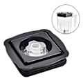 Miniatyrbillede 5 af 5: Firkantet Blenderkop Låg Nem Betjening Blenderkop Låg Let at Rengøre Blenderkop Dæksel Plastmateriale til Juicer (FMY) Black
