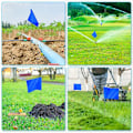 Miniatyrbillede 3 af 5: Markering Flag Markør Flag til Plæne 30 Pakke, PVC Små Flag, Markering Flag Plæne Flag, Have Flag  (FMY) Blue