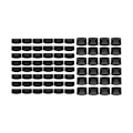 Miniatyrbilde 2 av 5: Sengestøtteholdere, Endekapsler for seng Sikring av bærbare sidelameller Brakettdeksel Sider Ender Festinger for metall seng, tre seng (FMY) 72Pieces 5.5cm
