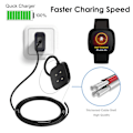 Miniatyrbild 4 av 5: Laddningskabel Multi-skydd Rivtålig Magnetisk Laddningsbas för Fitbit Sense 2/för Fitbit Sense/för Fitbit Versa 4/för Versa 3  (FMY) 30cm