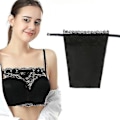 Miniatyrbilde 3 av 5: 3 stk. Lace Clip-on Mock Camisole BH-innlegg Overlay Beskjedenhet Panel Mock Best (FMY)