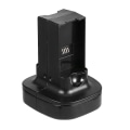 Miniatyrbild 3 av 4: Laddningsstation med bas för Xbox 360-kontroll + 2 laddningsbara batterier (FMY)