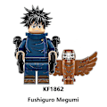 Miniatyrbillede 4 af 5: 8 stk./sæt Jujutsu Kaisen Byggeklodser Minifigurer Yuji Satoru Nobara Samleobjekter Samlede Legetøj Børn Fans Gave (FMY)