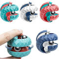 Miniatyrbillede 2 af 5: Afstressende Legetøj Orbit Bold Cube Anti Stress Sansestimulerende Legetøj Fidget Legetøj til Børn Spinner Gave til Børn Fokus Træning (FMY) green