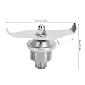 Miniatyrbillede 1 af 5: Vitamix-kniv, rustfrit knivblad til blender, ekstraktorblad, knivblad til blender, praktisk at bruge (FMY)
