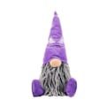 Pikkukuva 1 / 5: Halloween-kääpiö Käsintehty Tomte Ruotsalainen Kääpiö Istumassa Nisse Skandinaavinen Kääpiö (FMY) Purple