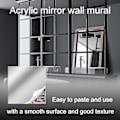 Miniatyrbild 2 av 5: DIY-Spegel, Ramlös Helkroppsspegel för Sovrum, Icke-Glas Konst Självhäftande DIY (FMY) 50cm*150cm*0.1mm