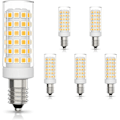 Miniatyrbillede 1 af 5: 6 stk. E14 LED-pære 9w halogenækvivalent 75w, varm hvid 3000k ikke-dæmpbar 360 strålevinkel til emhætte køkkenlampe  (FMY)