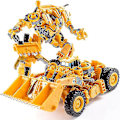 Miniatyrbilde 2 av 2: Aoyi Cool 8 i 1 Oversize Devastator Transformation Toys Boy Anime Hook Action Figures Robot Bil Ingeniørkjøretøy Modell Barn (FMY) AOYI DD02