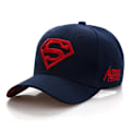 Pikkukuva 1 / 5: Kirjain Superman, rento ulkoilulippis, Snapback-lippikset (FMY) Blue.Red Adjustable
