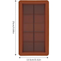Miniatyrbillede 5 af 5: 2 stk. Silikon Chokoladeforme, DIY Dyb Chokoladebarform, Non-Stick Bageforme til Fremstilling af Slik/Sød/Chokolade/Is (FMY) Brown