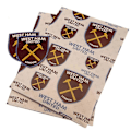 Miniatyrbild 5 av 5: Crest Presentpappersark (FMY) Claret Red/White One Size
