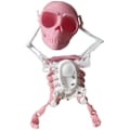 Miniatyrbilde 1 av 5: 3D Dansende Svingende Vind-Opp Skjelett Leke Moteskrivebordsdekorasjon for Studeromskontor (FMY) Pink and White 17cm