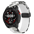 Pikkukuva 3 / 5: Tyyppi G Garmin Tactix 7 Pro/Fenix 7X/6X/6X Pro/5X Plus Musta Solki Kellon Ranneke 26mm Silikoni (FMY) Multicolor Style G