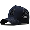 Miniatyrbilde 2 av 5: 56-60CM 61-68cm Storhode Mann Plus Størrelse Baseball Cap Menn Sommer 100% Bomull Mesh Trucker Hat Mann 3d Broderi Snapback Hatter  (FMY) Black black 61-68cm
