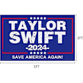 Miniatyrbild 1 av 5: 150x90cm Taylor Swift Banner, Taylor 2024 Flag Musikerflaggor för Rum College Sovsal Sovrum (FMY) blue