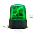 Miniatyrbilde 3 av 4: 3 tommers nattklubb-scenen effektstrobelys Batteridrevet 360 graders rotasjon (FMY) Green 1PC