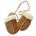 Miniatyrbild 1 av 2: Eastern Counties Läder Baby Lammskinnsvantar (FMY) Chestnut One size