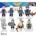 Miniatyrbillede 1 af 5: 8 stk./sæt Jujutsu Kaisen Byggeklodser Minifigurer Yuji Satoru Nobara Samleobjekter Samlede Legetøj Børn Fans Gave (FMY)