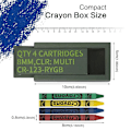 Miniatyrbild 4 av 5: 1 st Tactical Crayon Case, Roliga ätbara kritor för presenter, med 4 minikritor (FMY) Green