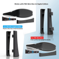 Miniatyrbilde 2 av 4: PS5 Slim Horisontal Stativ, PS5 Slim Konsoll Base Stativ, Base Stativ Tilbehør Kompatibel med Playstation 5 Disc & Digital Editioner (FMY) Black