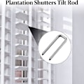Pikkukuva 3 / 5: 40 kpl Plantation Shutter -kallistussauvan lamellit tappeihin, kaihtimien korjausväline (FMY) Style 1