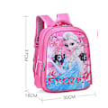 Miniatyrbillede 5 af 5: Børne Rygsæk Småbørn Skoletaske 3d Frozen Sophia Anti-seismisk Byrde Reduktion (FMY) Small pink