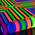 Miniatyrbilde 1 av 5: 6 Farger Neon Gaffertape, Fluorescerende UV Svartlys Glødende Tape For UV Fest 15mm*5m  (FMY)