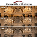 Miniatyrbilde 3 av 5: 42W E14 C35 Dimbar halogenpære AC 220-240V Varmhvit 2700K e14 transparent halogen lyspære (10 stk) (FMY)