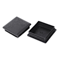 Miniatyrbilde 4 av 5: 80mm X 80mm firkantede plastkorker rør rør innlegg endepropp 2 stykker  (FMY) Black