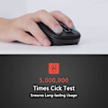 Miniatyrbillede 4 af 5: 1 stk. trådløs mus, 2,4 g bærbar ergonomisk mus, trådløs mus til bærbar computer Windows (pink og hvid)